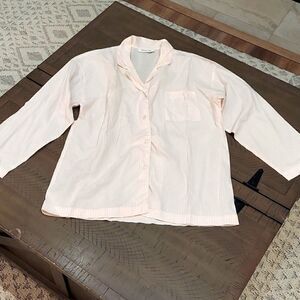Vintage Christian Dior Pink Striped Pajama Shirt